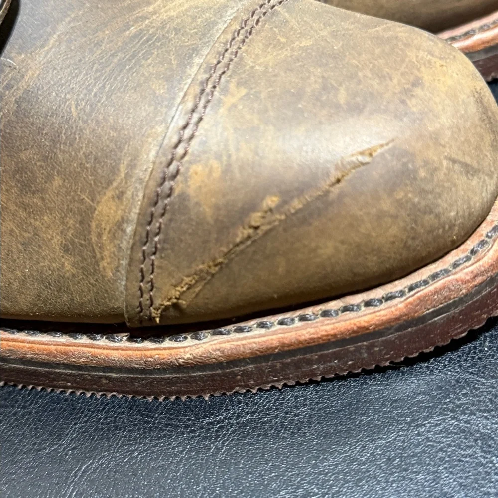 Chippewa LLBean Katahdin Iron Works Engineer Cap Toe Boots Brown Men’s 8.5 D